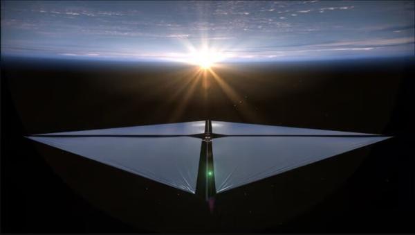 ببینید، برافراشته شدن بادبان خورشیدی ناسا در فضا
